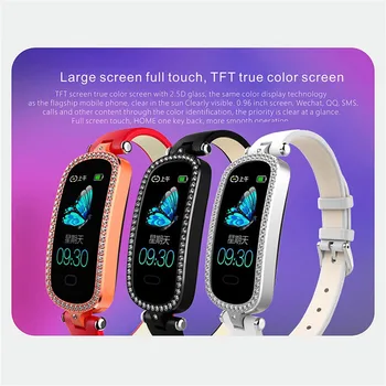 

Woman Heart Rate Blood Pressure Sleep Monitoring SmartWatch Pedometer Tracker Men Women Wearable Devices For IOS Android