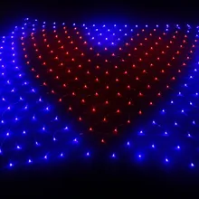 2 м* 2 м 388 светодиодный светильник светящееся сердце светодиодный свет булавка со стразами свадебная поставка Сердце Чистая Огни AC110v-220v