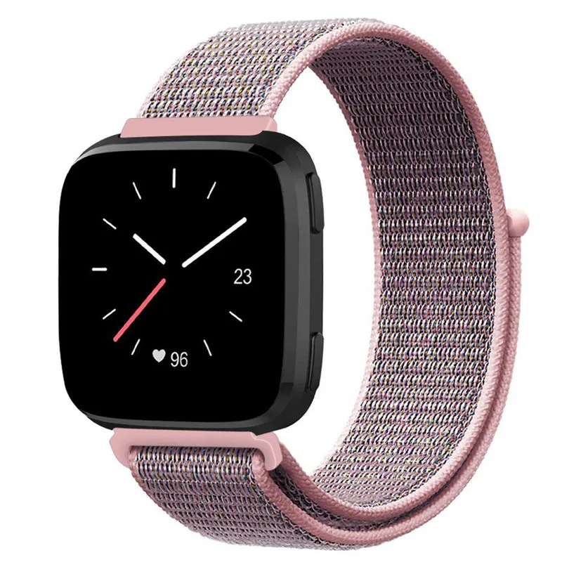 

Sport Nylon Loop Strap Wristband for Fitbit Versa Lite Soft Woven Watch Band Replacement Bracelet for Fitbit Versa Women Men