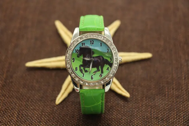 Free Shipping, 10pcs New Popular Black Horse Women Boy Watch Leather Quartz Move Free Shipping, 10pcs New Popular Black Horse Women Boy Watch Leather Quartz Move
