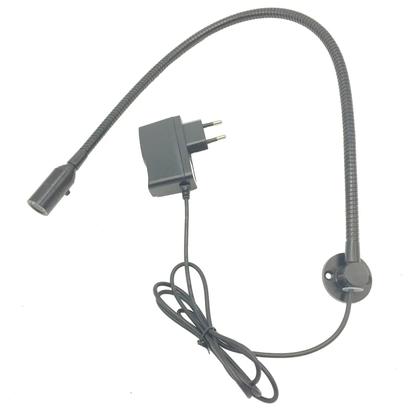 bedside reading lamp with flexible arm