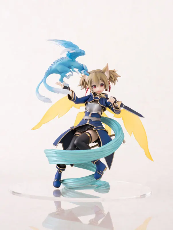 Аниме Меч Art Online 2 ALO Shirika Silica Bina CaitSith 20 см ПВХ фигурка кукла игрушки|sword of the spirit craft|toy