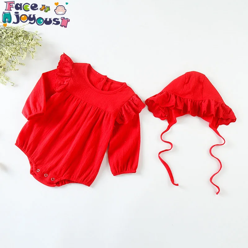 

Autumn Baby Clothes Newborn Baby Girl Romper Cotton Infant Rompers For Boys New Born Baby Jumpsuit Baby Boy Romper With Hat