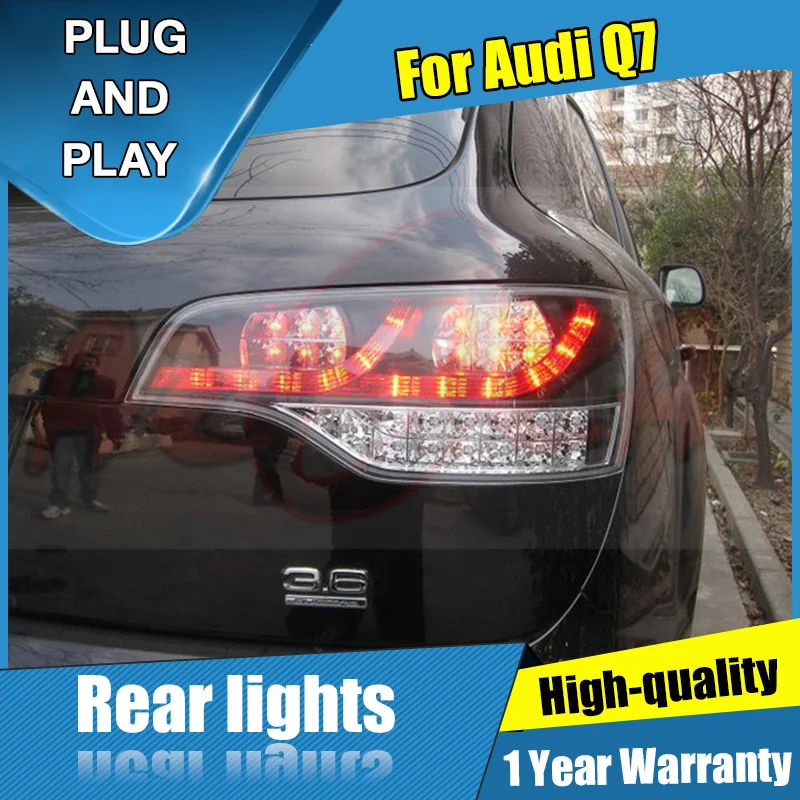 2 шт. автомобильный Стайлинг для Audi Q7 хвост светильник s 2006-2009 светодиодный задний