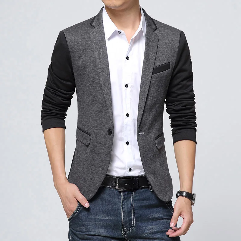 Liseaven Brand Clothing Blazer Men Fashion Coat Slim Male Clothing Casual Solid Color Mens Blazers Plus Size