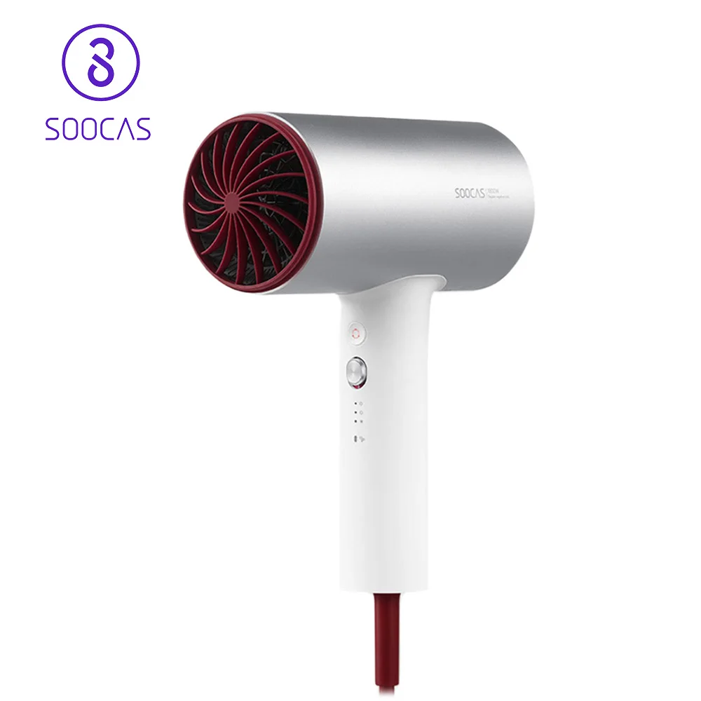 

SOOCAS H3 Negative Ions Professional Quick-Drying Electric Hair Dryer Tools Air Outlet Anti-Hot Innovative Diversion 1800W EU