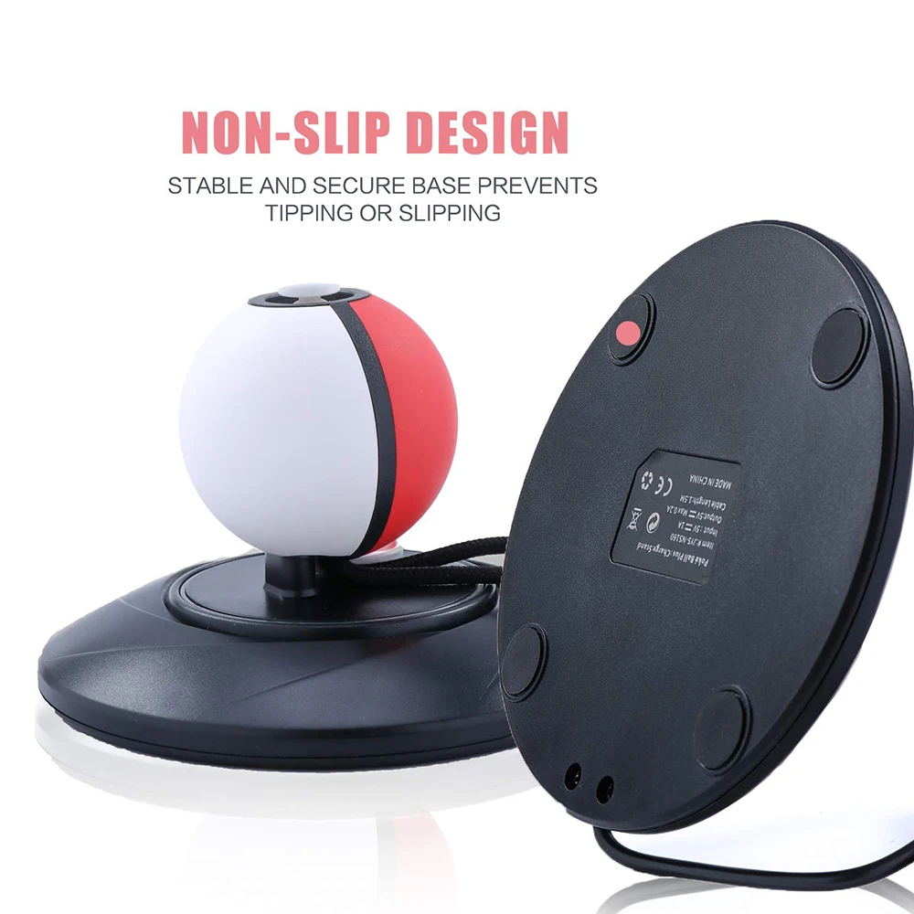 Зарядное устройство для Pokeball Plus зарядная док станция Poke Ball LED USB Type C зарядное Nintendo