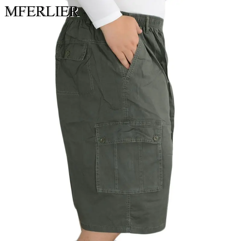 Летние мужские шорты 5XL 6XL талия 130 см Плюс Размер повседневные мужские свободные шорты 3 цвета