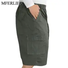 Летние мужские шорты 5XL 6XL талия 130 см Плюс Размер повседневные мужские свободные шорты 3 цвета