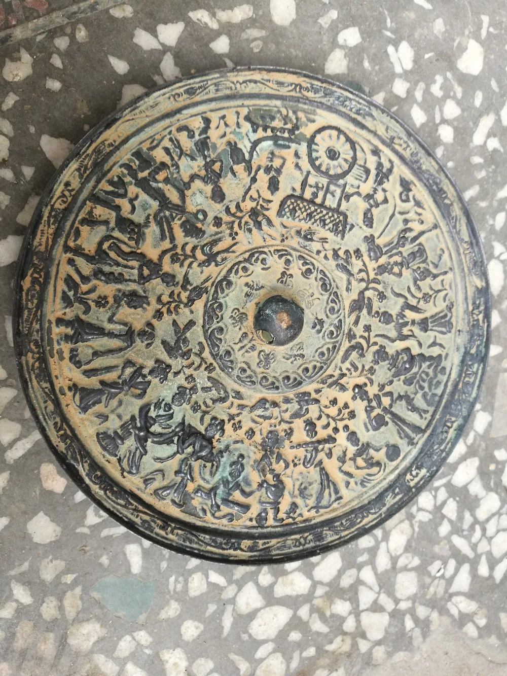 

CHINESE FOLK OLD Collection Bronzeware mirror feng shui large-scale bronze mirror