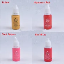 4 шт./лот 3d вышивка машины ручные чернила для макияжа эффект бровей татуировки пигменты