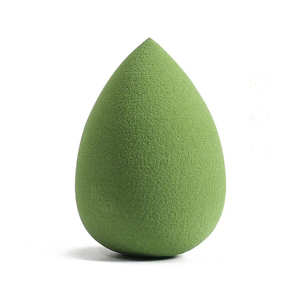 Губки слойка 1 шт. Лицо Яйцо основа корректор порошок Косметика Make блендер смесь Губка Макияж яйцо путешествия Применение - Цвет: green