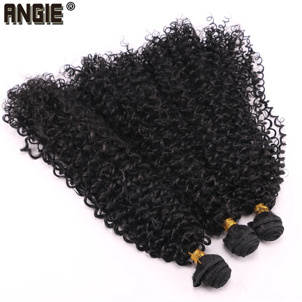 Synthetic Hair Extensions Afro Kinky Curly Hair Bundles 16-30 inch Long Weaving hair extensions