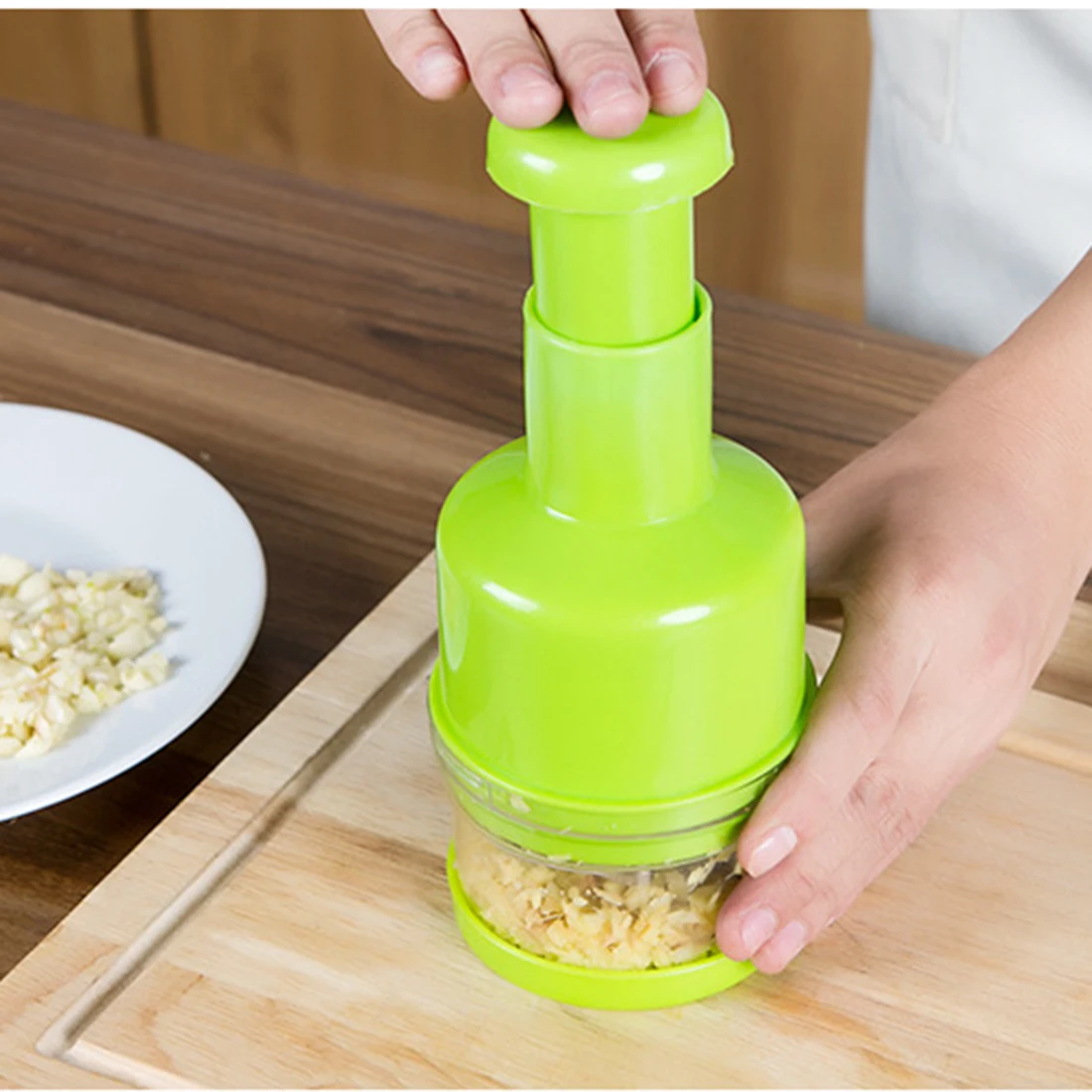 Multi function shredder chopper cutting onions device mash the garlic