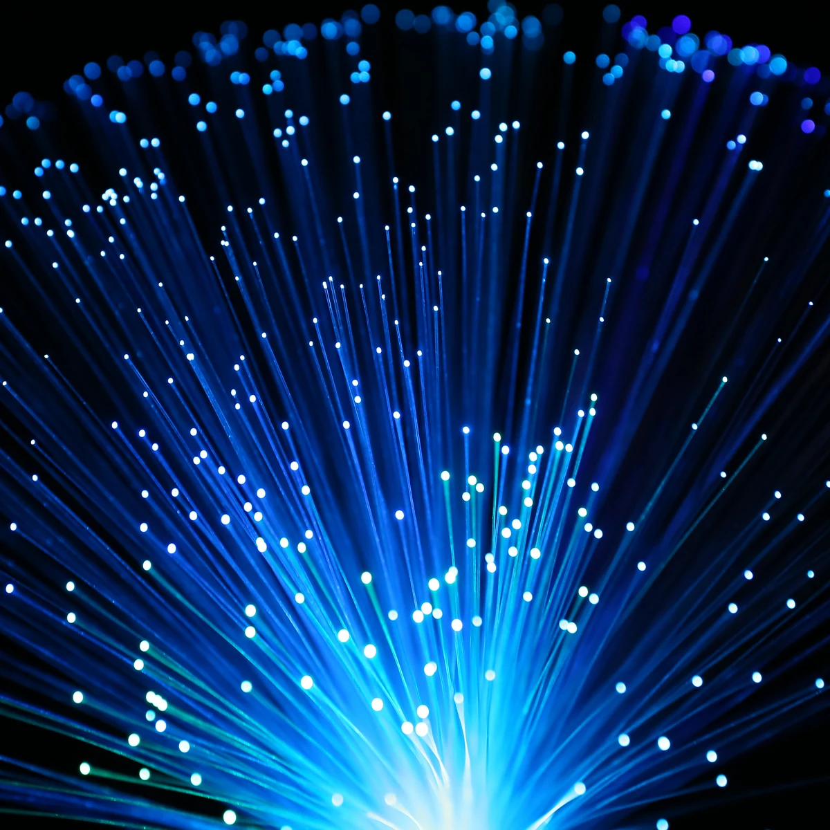1pcs 12.6" LED Colorful Changing Fibre Optic Lamp Fountain Night Light Stand Home Room Dreamful Decoration