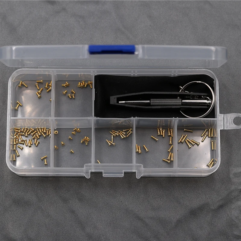 

COLOIR_MAX 1Set Gold Black Eyeglass Sunglass Stainless Steel Screws Nuts Optical Repair Tool Assorted Kit