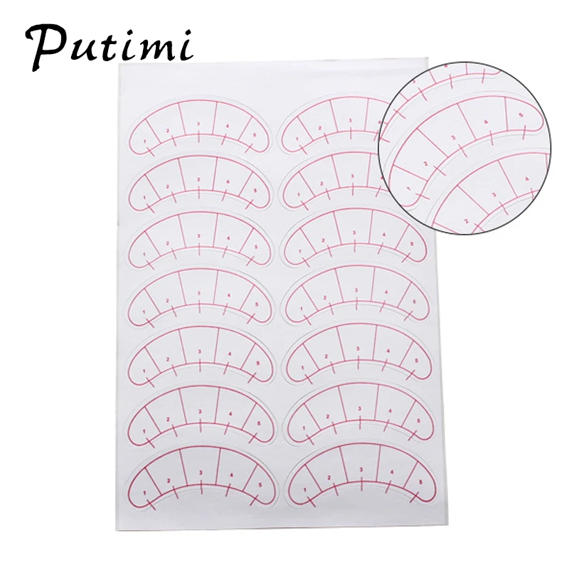 

PUTIMI Eyelashes Extension Pads Patch Eyes Paper Patches Eyelash Paper Eye Tips Stickers Eye Patches Make Up Tool 10sheet=70pair