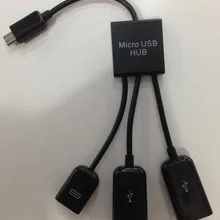 DHL бесплатно. 100 шт./лот. s6/5/4 NOTE2/3/4 MICRO usb-хаб. кабель с микро usb-портом HUB3. Micro usb OTG зарядка HUB3 для смартфона 3 порта