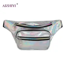 Модная повседневная спортивная сумка на плечо для мальчиков и девочек с геометрическим рисунком; Летние поясные карманы на ремне; кожаная большая сумка на груди на молнии