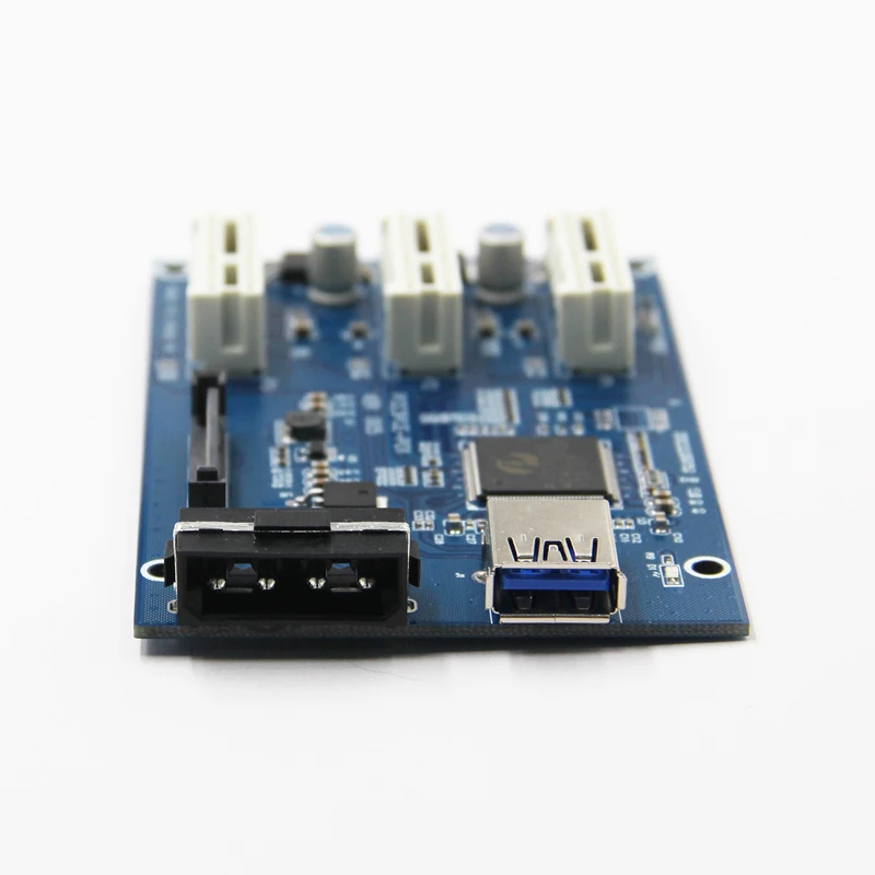 3 в 1 PCI Express PCI E 1X Слоты Riser Card PCI-E 1 до 3 адаптер расширения 2 слоя печатной платы+ 60 см USB 3,0 кабель для майнинга