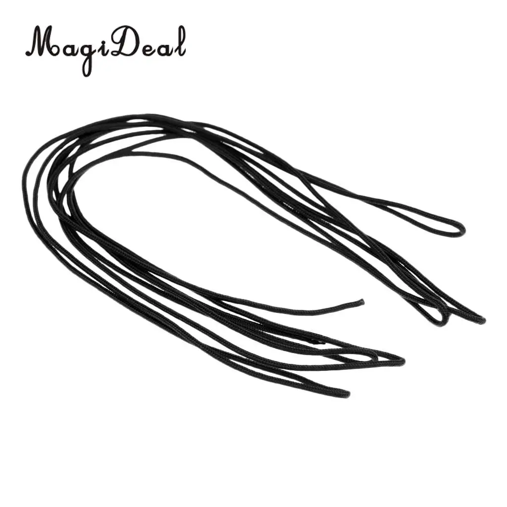 MagiDeal Outdoor Hunting Archery Compound Bow 1.5/3/5/10m D Loop Rope Bow String Release Aid Nock Hooting Camping Survival Acce
