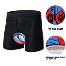 Мужское нижнее белье для велоспорта, горный MTB Pro 5D гелевый коврик, велосипедные шорты, противоударные велосипедные трусы, нижнее белье для велосипеда