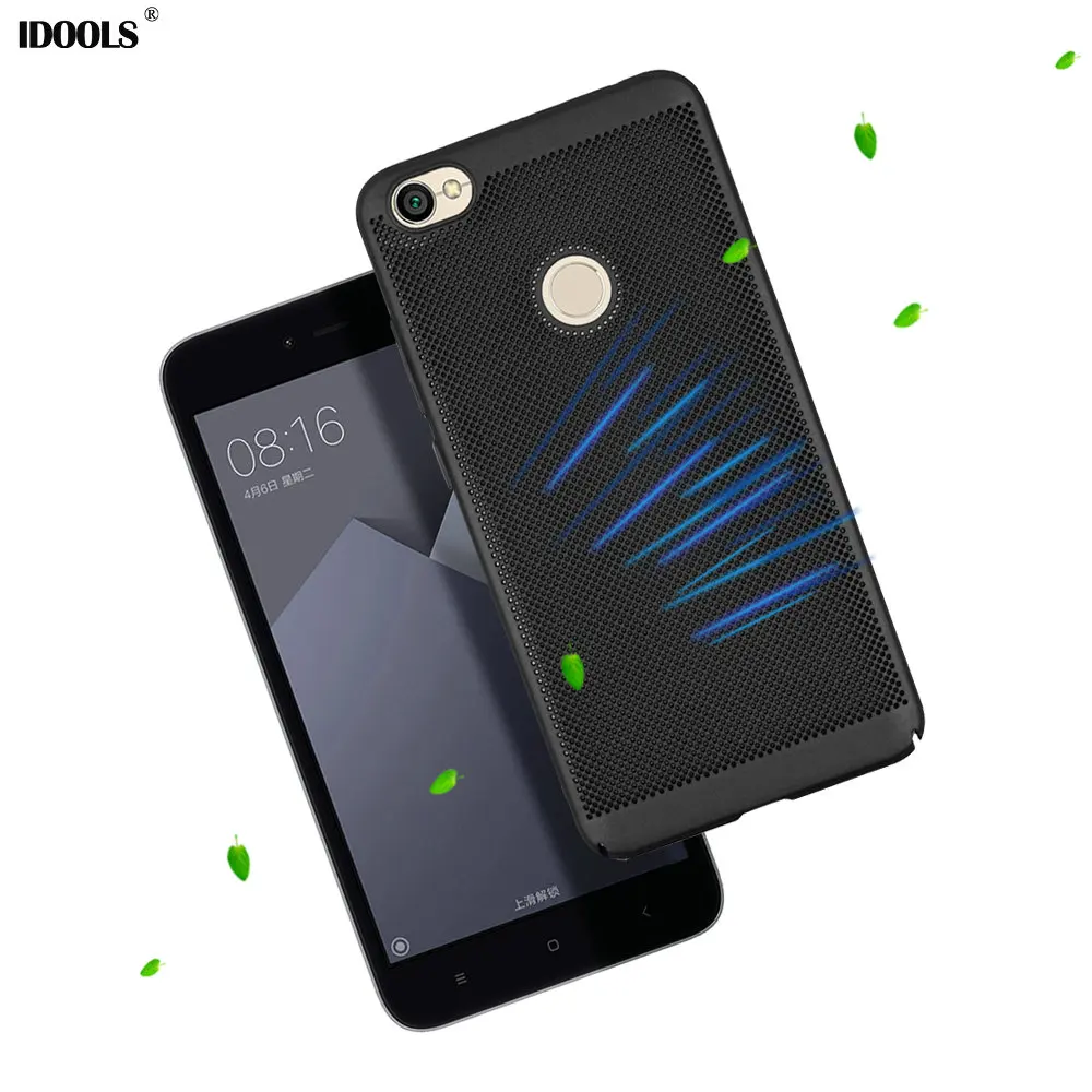 

IDOOLS Case for Xiaomi redmi Y1 Note 5A Pro Back Cover Protect Shell Hole Heat Thin Cooling Cases for Xiaomi redmi Y1 5.5 inch