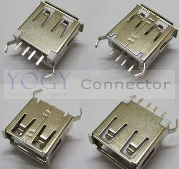 

Free Shipping 50pcs 14mm Female USB 2.0 Jack Connector Socket