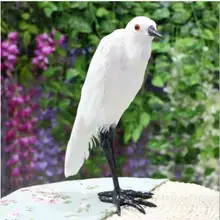 WYZHY моделирование Egret птичье перо украшения для рабочего стола украшения свадебный набор реквизит 28 см x 30 см