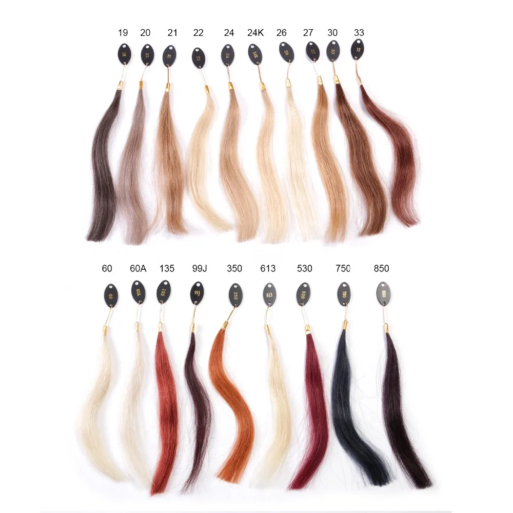 Neitsi Human Hair 85 Color Rings/Color Charts For Human Hair Extensions & Salon Hair Dyeing Sample Can Be Dyed Fast Shipping