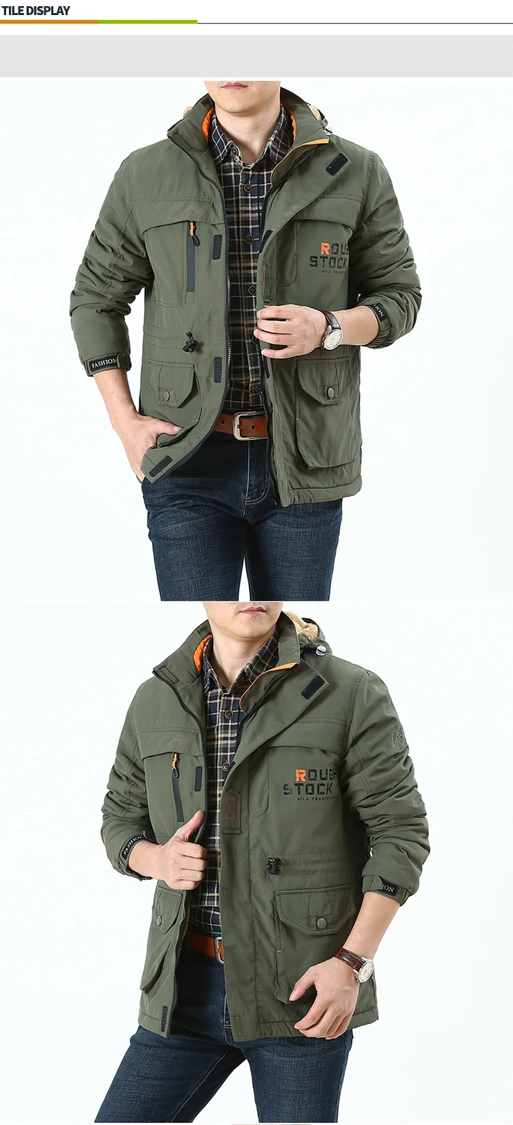AFS джип размера плюс 4XL зимняя куртка мужская Военная ветровка с капюшоном шерстяная подкладка теплые мужские пальто Верхняя одежда jaqueta masculina