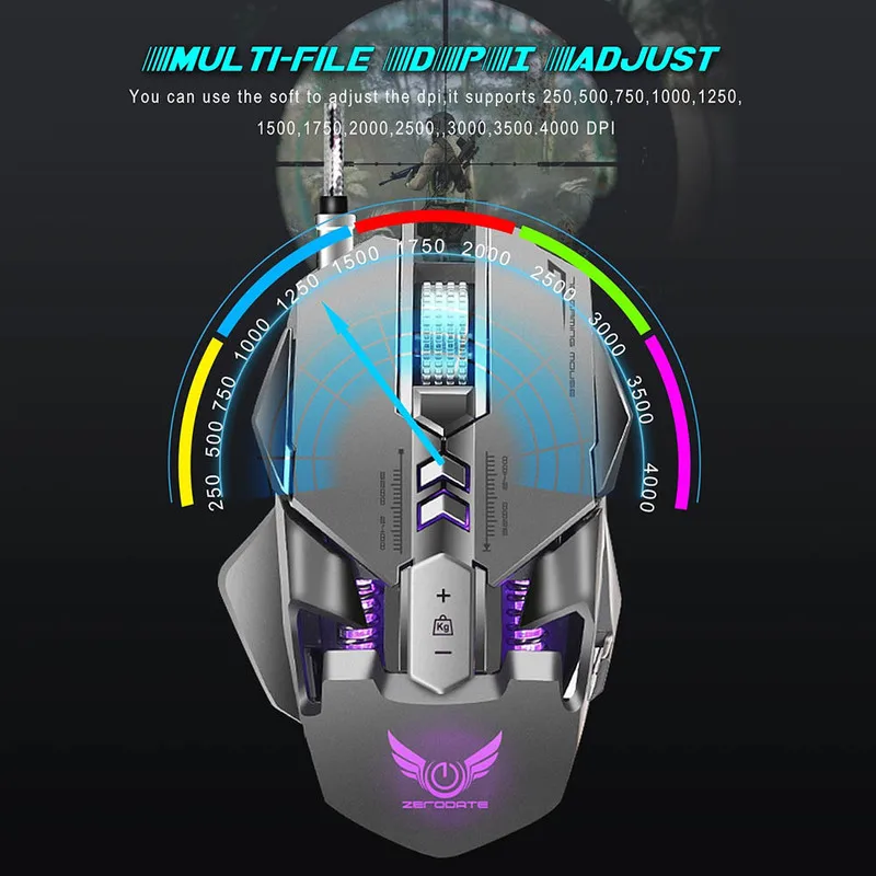 3200 dpi, 7 кнопок, 7 цветов, светодиодный, с подсветкой, оптическая USB Проводная мышь, геймерские мыши, ноутбук, компьютер, Mause, игровая мышь для Pro Gamer