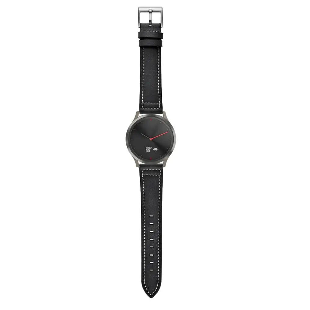 Новейший кожаный сменный ремешок для часов для Garmin Vivoactive3 VivomoveHR первый слой кожаный браслет серебряная пряжка