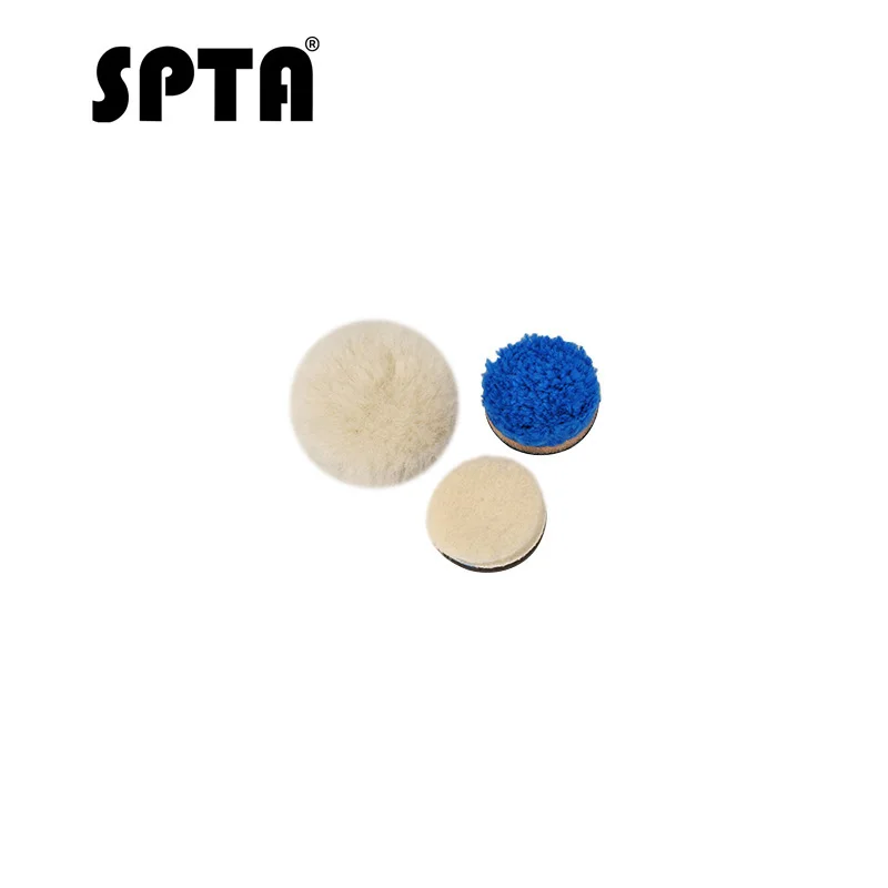 SPTA 29 шт. полировщик для автомобиля полировка воском полировка товары для ухода за автомобилем полировка фар набор автомобильных шерстяных губчатых подушечек M14 резьба - Цвет: MiX Microfiber pad