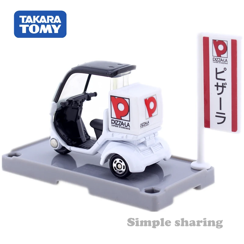 Takara Tomy Tomica 99 пиццы ла доставки шкала для езды на велосипеде 1/39 автомобиля