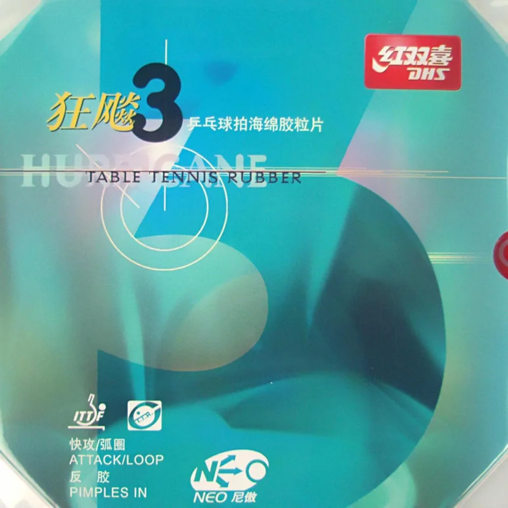 DHS NEO إعصار 3 NEO Hurricane3 NEO إعصار-3 بالنقاط ، في تنس طاولة بينغبونغ المطاط مع البرتقال الإسفنج 2.15 -2.2 ملليمتر