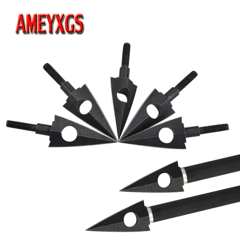 

12/24pcs Archery 116grain Arrowhead Traditional Shooting 2 Blade Broadheads Compound Recurve Hunting Shooting Accessories