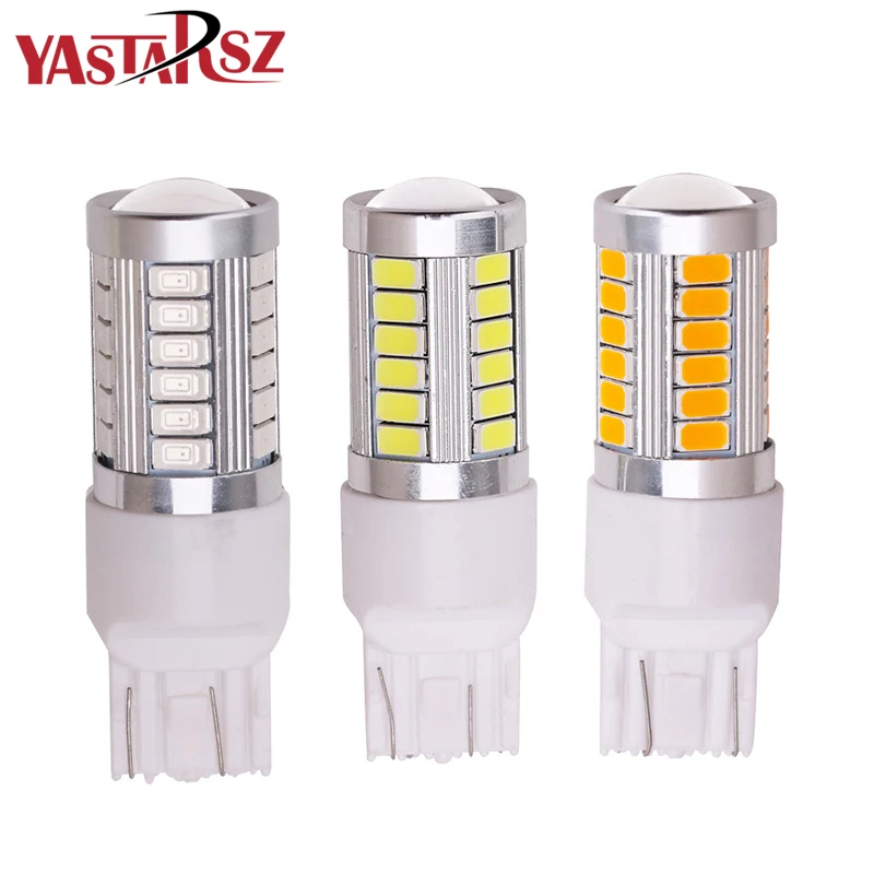 

1PCS T20 7443 W21/5W 33 SMD 5630 5730 LED Auto Brake Lights 21/5w Car DRL Driving Lamp Stop Bulbs Turn Signals Red White DC 12V