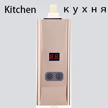 Мгновенный Электрический водонагреватель для ванной комнаты, безрезервуарный кухонный портативный Мгновенный водонагреватель, Durchlauferhitzer - Цвет: gold