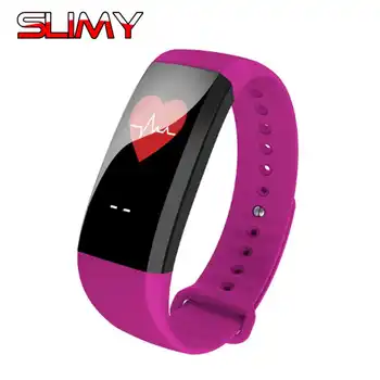 

Slimy Color LCD Smart Band Heart Rate Monitor Watch Sport Bracelet M99 Smart Wristband Message Reminder Wearable Devices