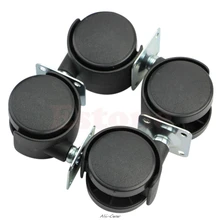 Набор из 4 " поворотная пластина ролик нейлоновое колесо стул стол запасные части