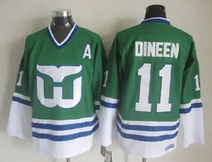 

#11 KEVIN DINEEN Hartford Whalers high quality Hockey Jersey Embroidery Stitched Customize any number and name