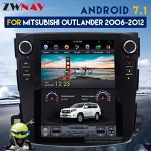 ZWNVA Tesla ips экран Android 7,1 автомобильный радиоприемник с навигацией GPS для Mitsubishi Outlander Citroen C-Crosser peugeot 4007 без CD плеера