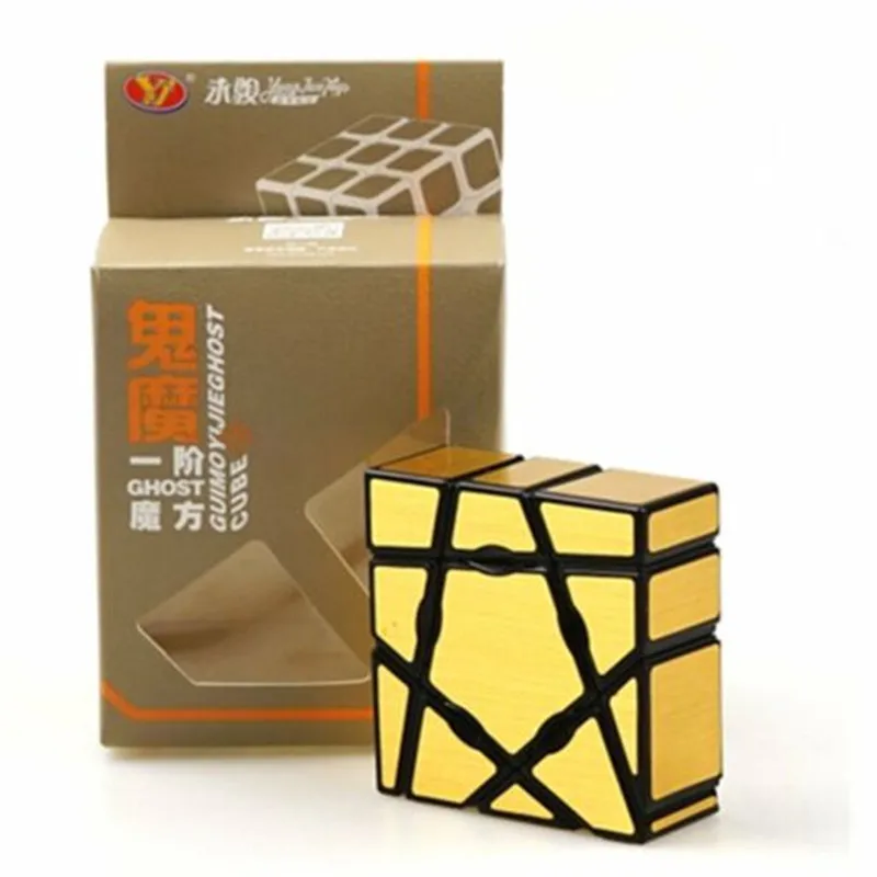 YJ YongJun 1x3x3 зеркальный gui mo волшебный куб Золото Серебро Гладкий призрак скорость головоломка твист куб для детские развивающие игрушки подарок