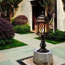 Европейский классический водонепроницаемый наружный Колонный светильник Настенный светильник вилла ландшафтный светильник садовый светильник ing LU810918