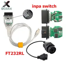 Новинка для BMW INPA K DCAN USB интерфейс совместимый сканер FTDI FT23RL для BMW INPA от 1998 до 2008 автомобилей