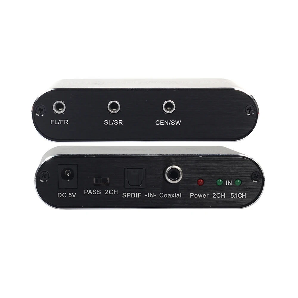  SPDIF 5.1 Audio Rush Digital Sound Decoder Convertitore AC3/DTS RCA Converter Gear Surround Rush Ot