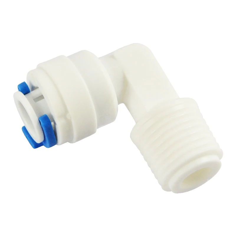 

Water Filter Quick Connect 1/4" Thread Male to 1/4" Elbow Pipe Fitting RO Aquarium Water Purifier Parts Reverse Osmosis System