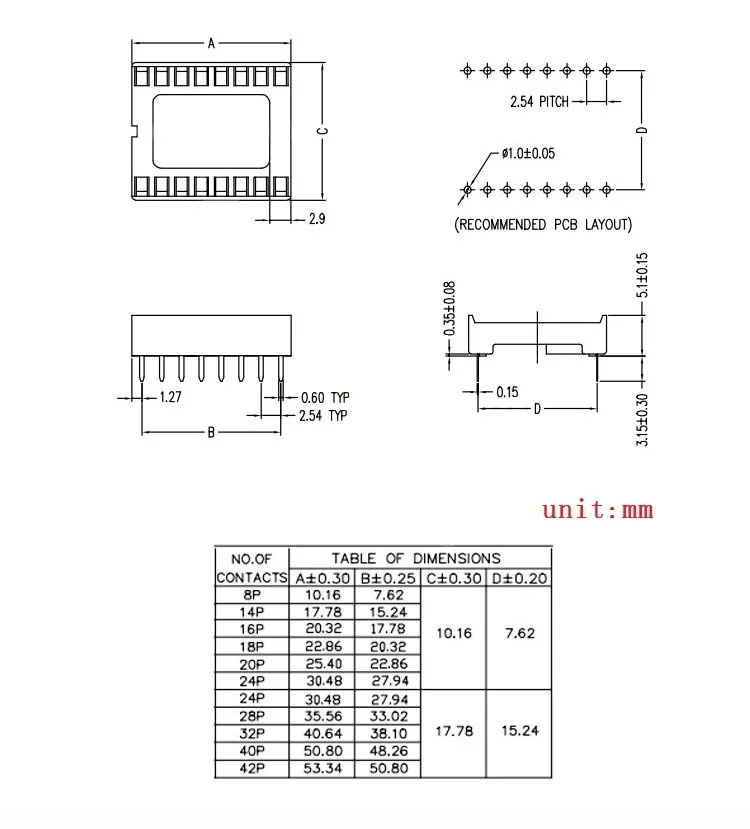 MCIGICM 30 шт. 8pin булавки-DIP ИС адаптер припоя Тип гнездо