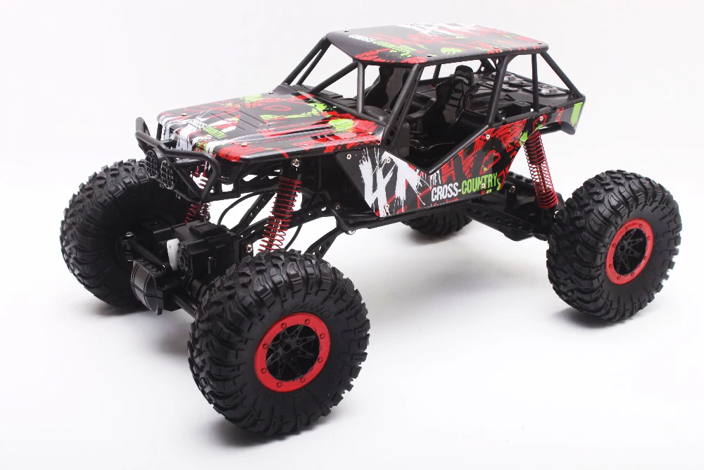 

RC Car 2.4GHz Rock Crawler Rally Car 4WD Truck 1:10 Scale Off-road Race Vehicle Buggy Electronic RC Model Toy HB-P1001